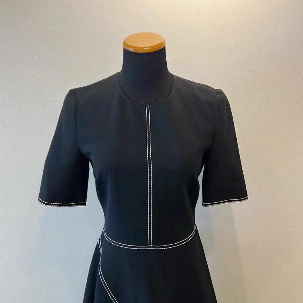 NWT Stella McCartney Asymmetric Top-Stitched Dress - Picture 6 of 15